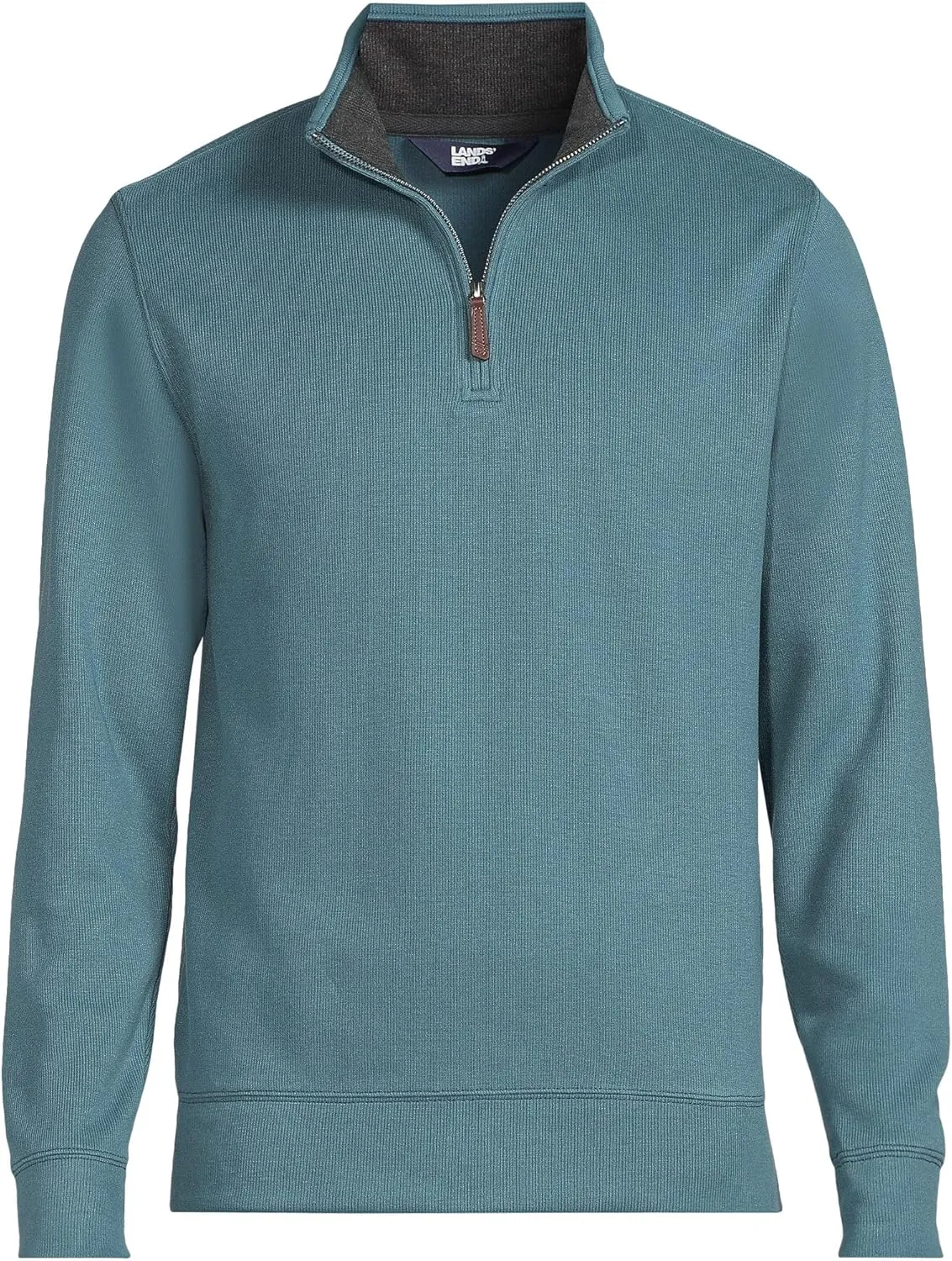 Lands' End Men's Bedford Rib Quarter Zip Sweater