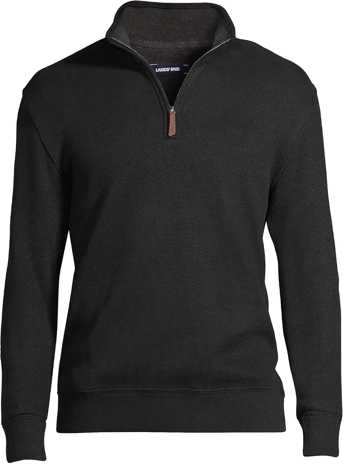 Lands' End Men's Bedford Rib Quarter Zip Sweater
