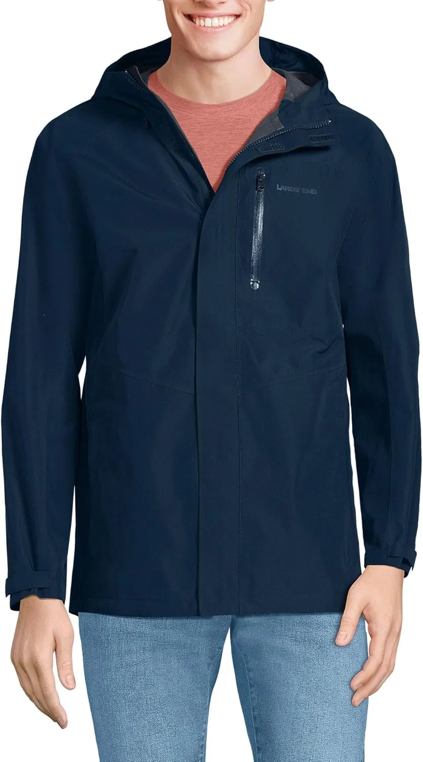 Lands' End Men's Waterproof Rain Jacket