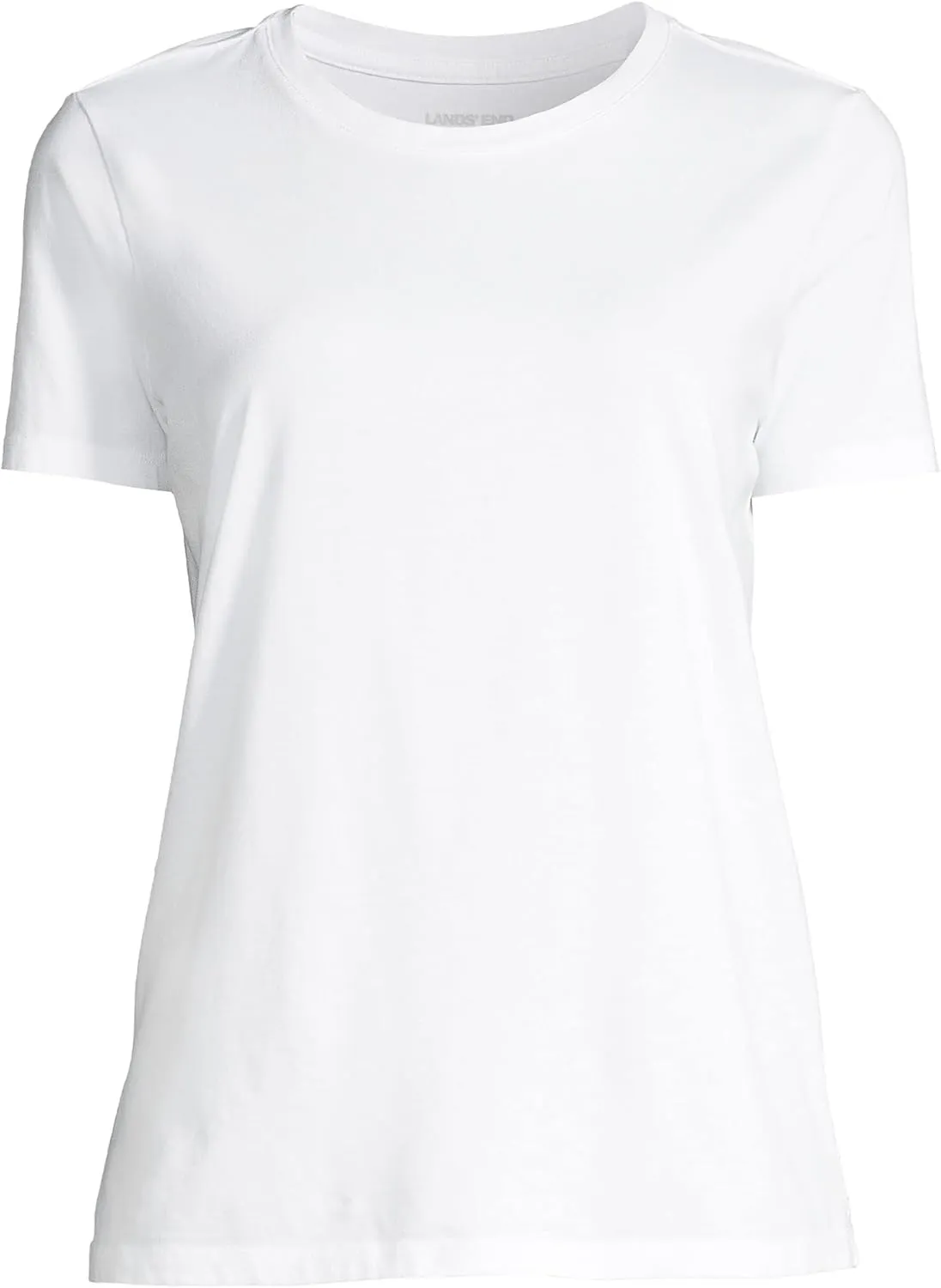 Lands' End Women's Relaxed American-Grown Supima Cotton Crew Neck T-Shirt