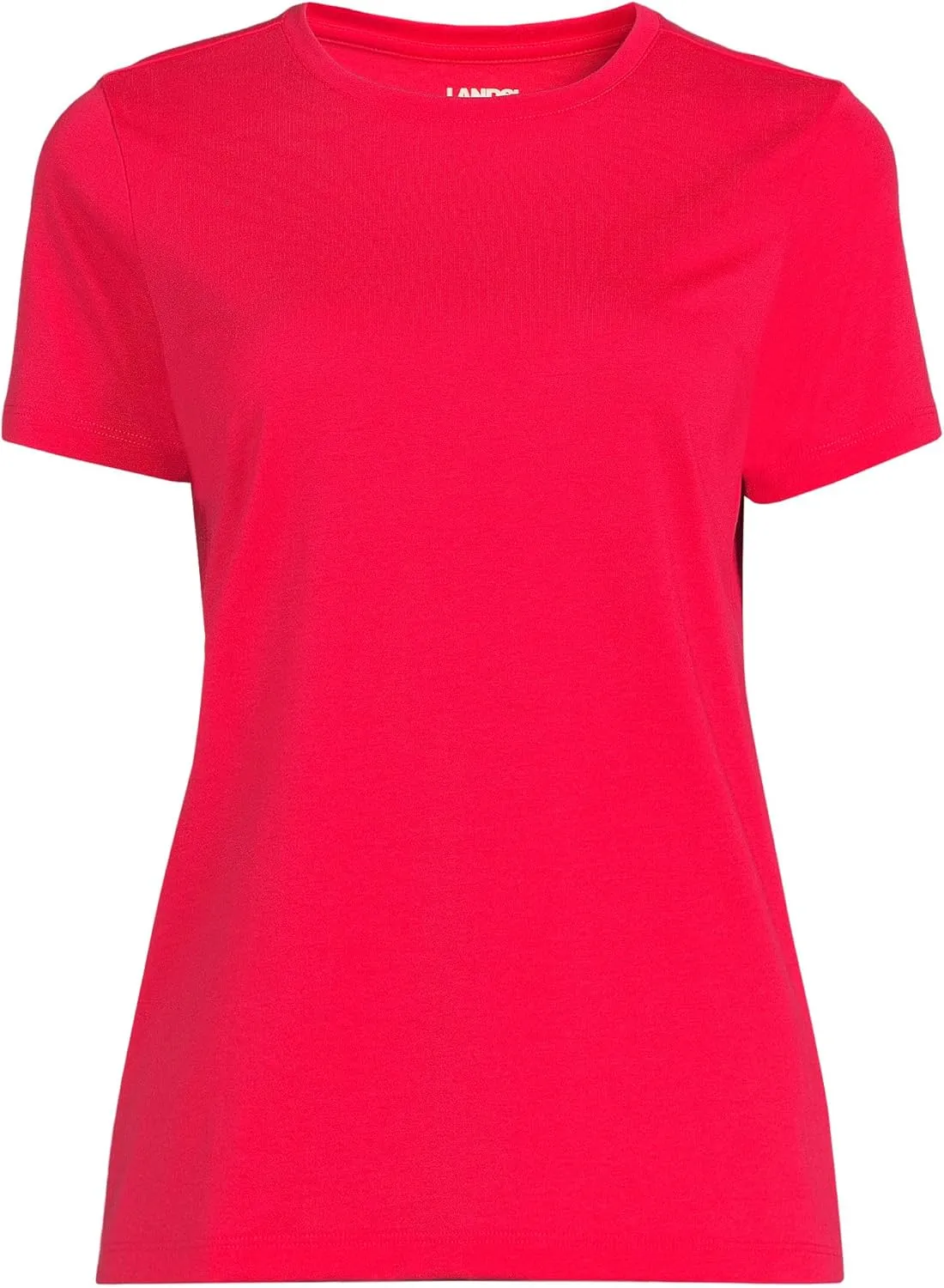 Lands' End Women's Relaxed American-Grown Supima Cotton Crew Neck T-Shirt
