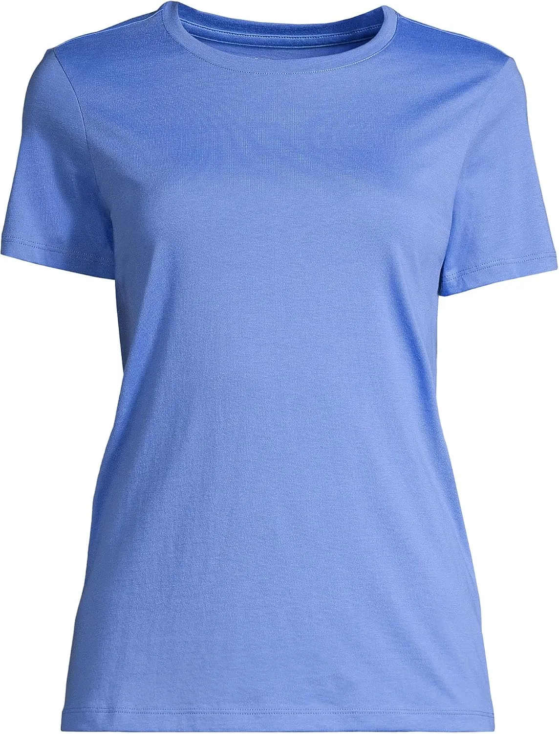 Lands' End Women's Relaxed American-Grown Supima Cotton Crew Neck T-Shirt
