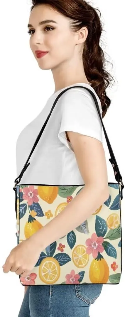Leather Bucket Bags for Women Trendy Large Tote Bag Hobo Bags Lady Purses and Handbags Travel Cross Body Bag Purses