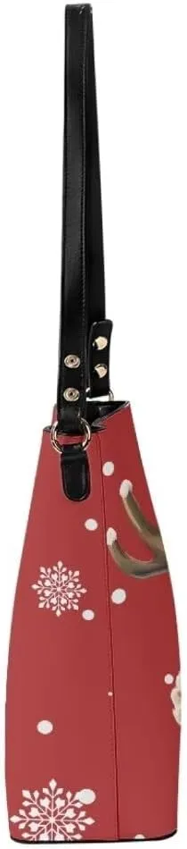 Leather Bucket Bags for Women Trendy Large Tote Bag Hobo Bags Lady Purses and Handbags Travel Cross Body Bag Purses