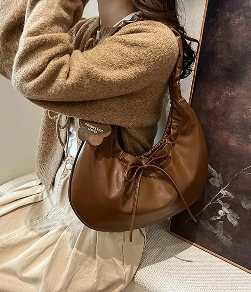 Leather Hobo Bags for Women Elegant Shoulder Bag Handbags Satchel Work Purses 2025