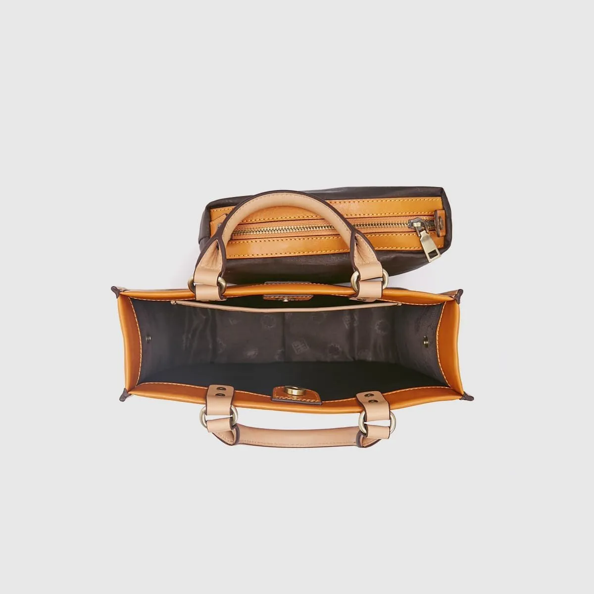 Leather Purse Tote Bags for Women: Genuine Leather Crossbody Bag for Travel Commute - Fashion Ladies Satchel Handbag