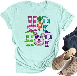 Leopard Easter Bunny Graphic Shirt Chillin' with My Peeps Easter Matching T-Shirt Gift for Easter Day Tee.