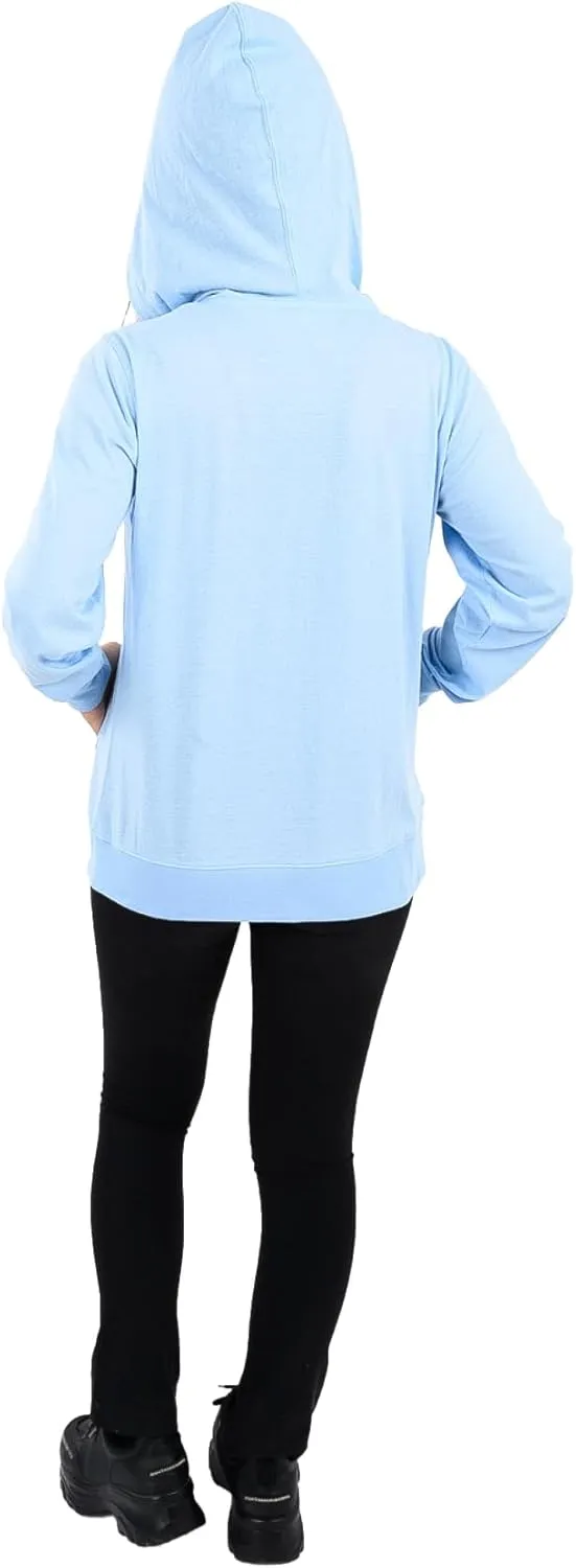 Lightweight Hoodies for Women, Zip Up Hoodie  Soft Jersey Long Sleeve, Hooded Sweatshirt