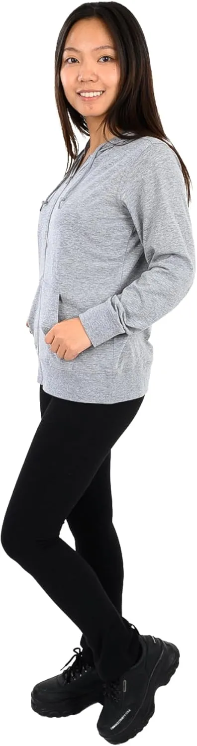 Lightweight Hoodies for Women, Zip Up Hoodie  Soft Jersey Long Sleeve, Hooded Sweatshirt