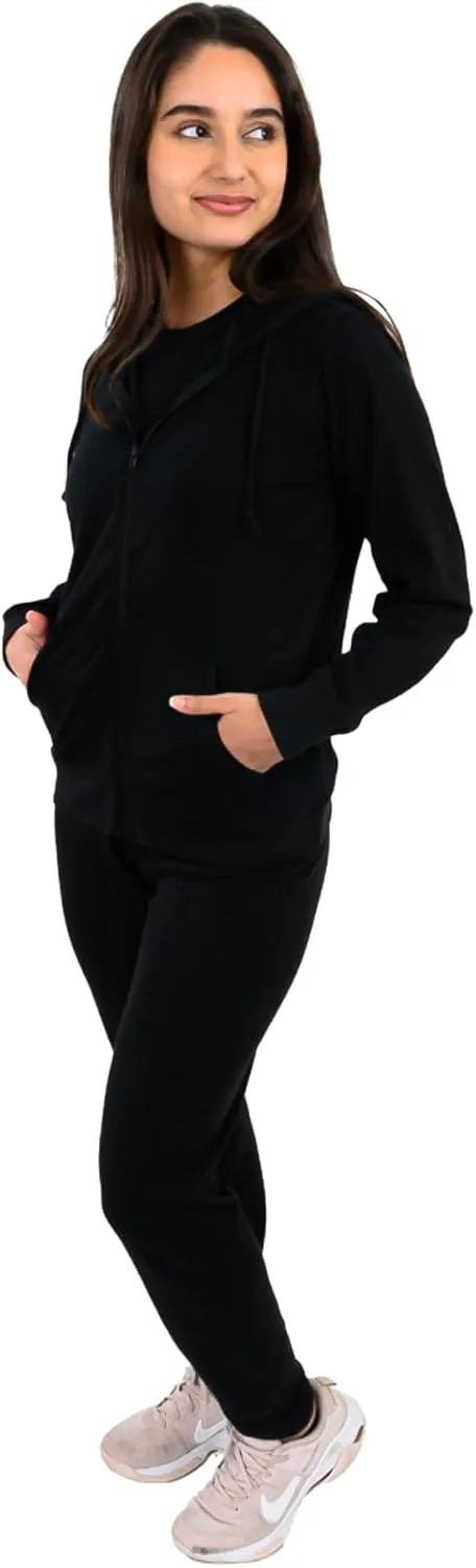 Lightweight Hoodies for Women, Zip Up Hoodie  Soft Jersey Long Sleeve, Hooded Sweatshirt