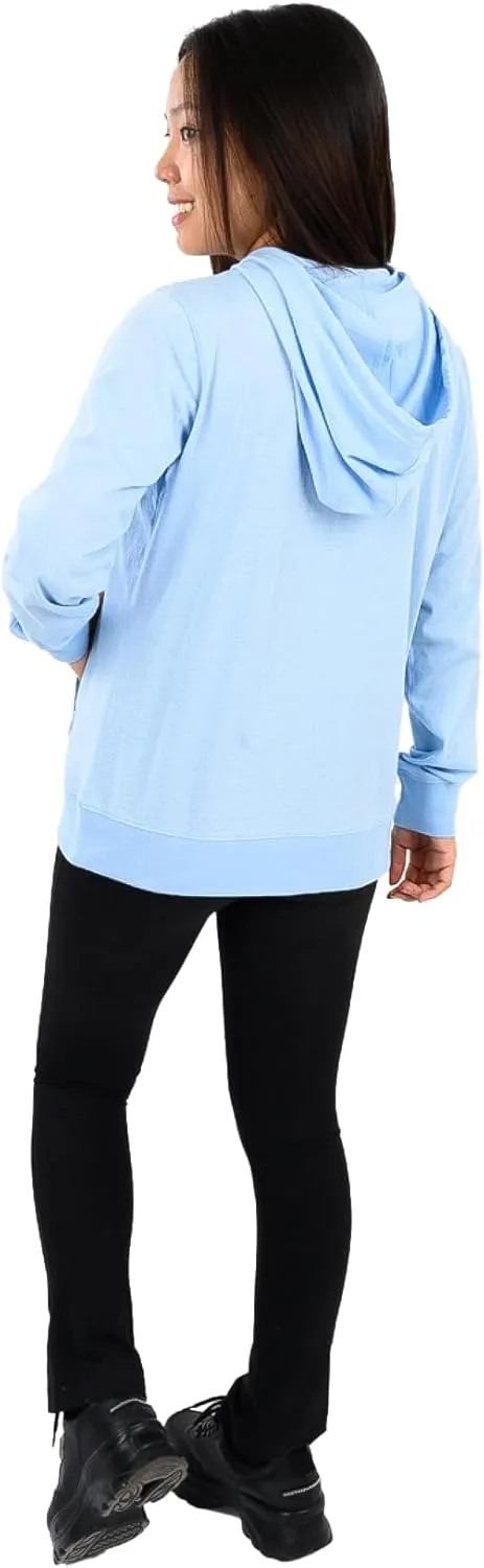 Lightweight Hoodies for Women, Zip Up Hoodie  Soft Jersey Long Sleeve, Hooded Sweatshirt