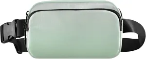 Magnolia Celadon Green Gradient Waterproof Fanny Pack for Women Large Hip Belt Bag Designer Travel Waist Bag
