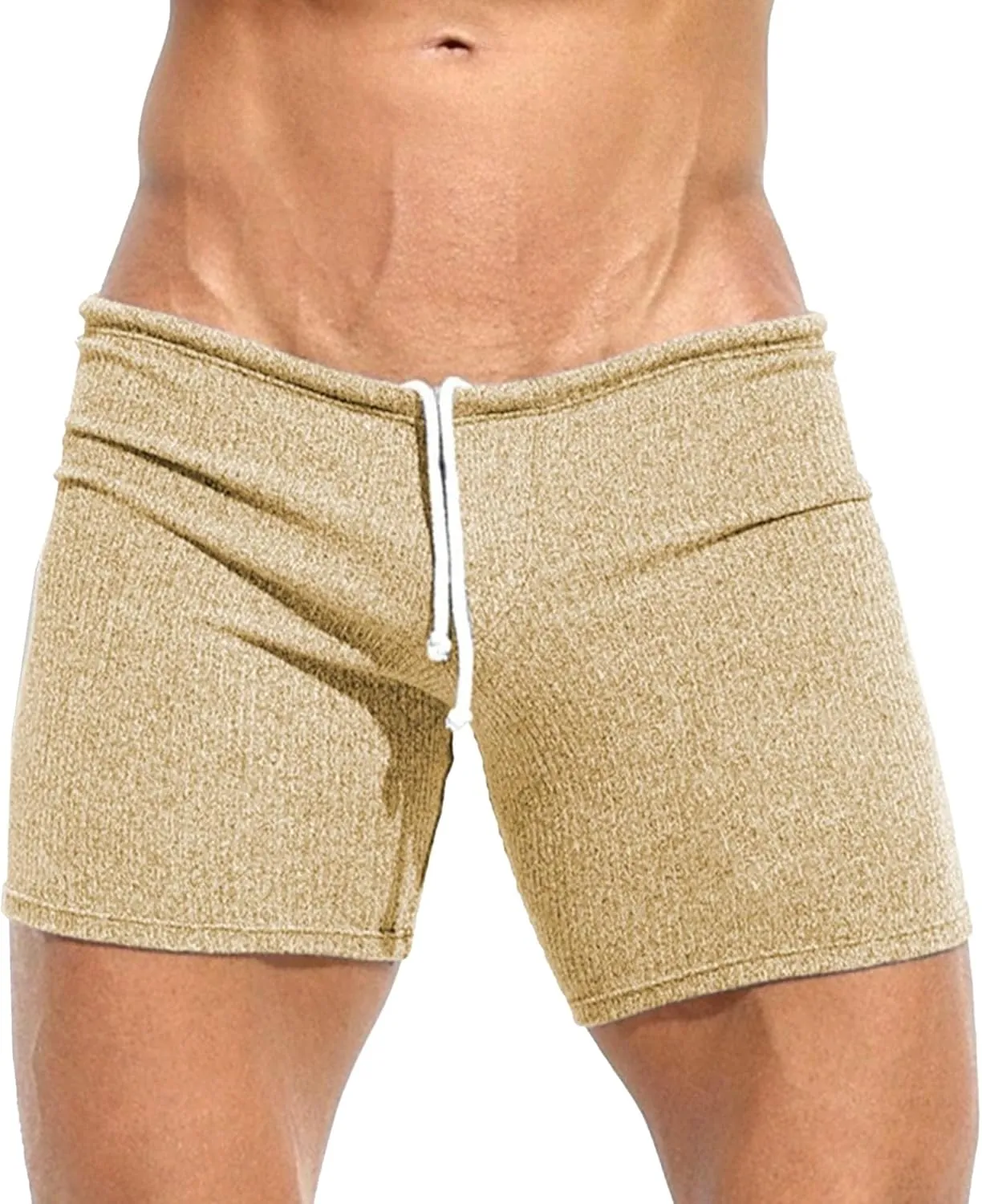 Maiyifu-GJ Men's Casual Running Athletic Shorts Cotton Gym Workout Jogger Shorts Elastic Waist Drawstring Summer Short Pants