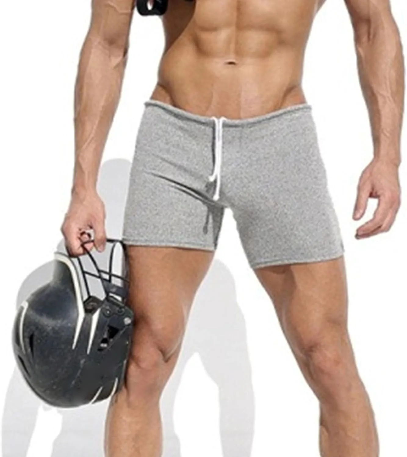 Maiyifu-GJ Men's Casual Running Athletic Shorts Cotton Gym Workout Jogger Shorts Elastic Waist Drawstring Summer Short Pants