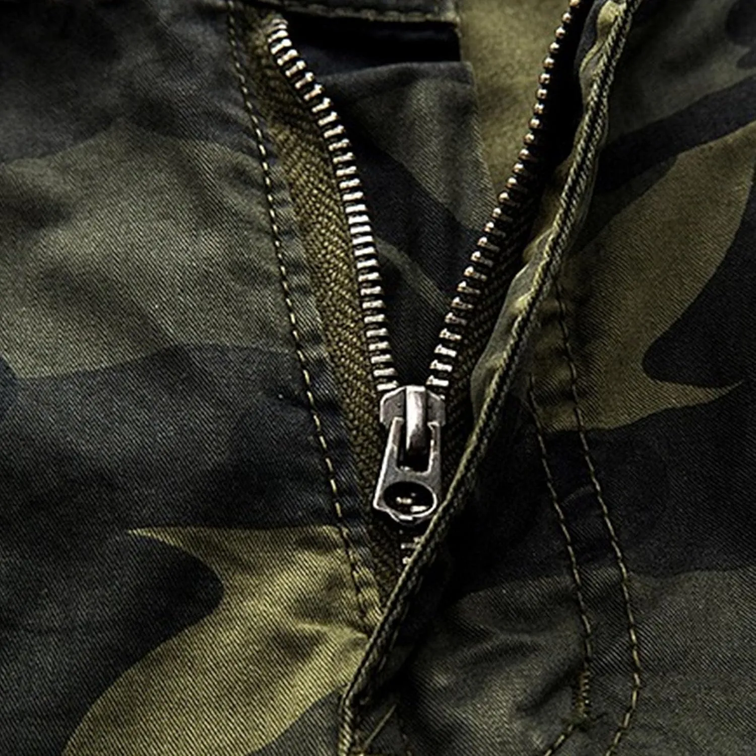 Maiyifu-GJ Men's Multi-Pockets Cargo Shorts Casual Cotton Twill Camo Cargo Shorts Lightweight Camouflage Hiking Short Pants