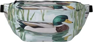 Mallard Duck In A Pond Fanny Pack For Women Man, Waist Belt Bag Crossbody For Sports Travel Hiking Running Jogging