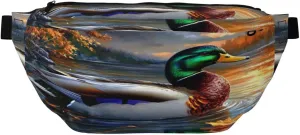 Mallard Wild Duck Lake Fanny Pack For Women Man, Waist Belt Bag Crossbody For Sports Travel Hiking Running Jogging