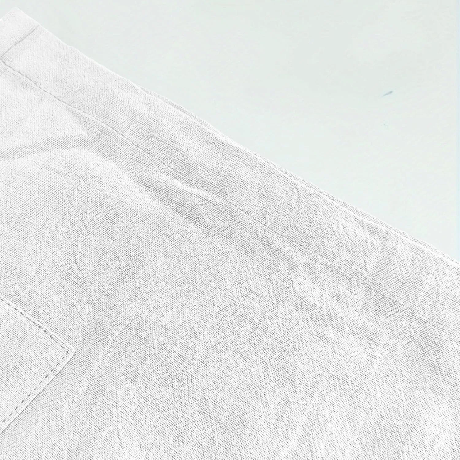 Men Linen Shorts Elastic Waist Drawstring Cotton Linen Short with Pockets Loose Fit Outdoor Summer Beach Pants