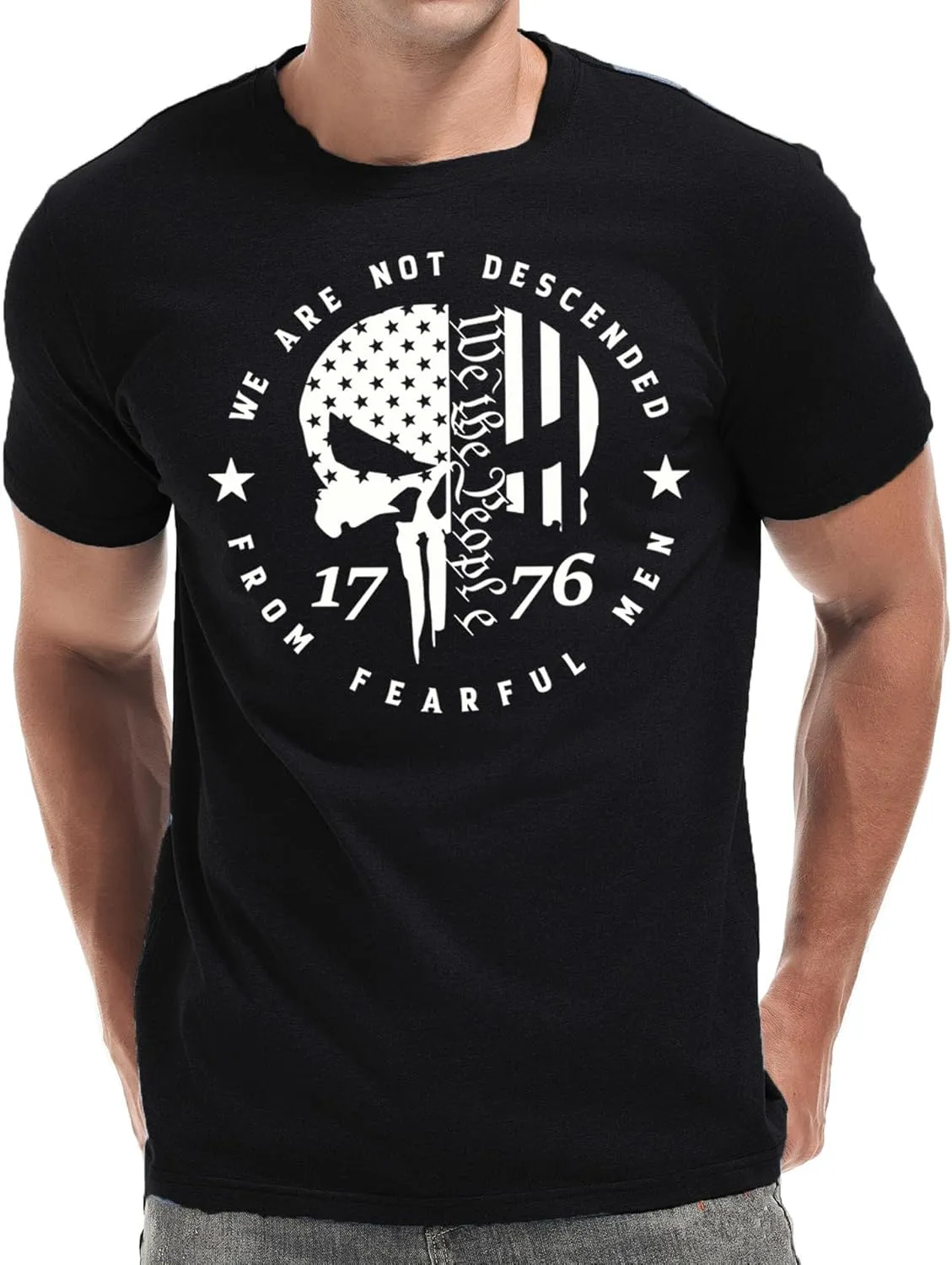 Mens 4th of July Shirts American Flag Patriotic Short Sleeve T-Shirt