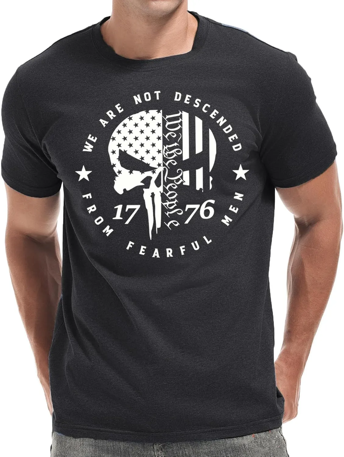 Mens 4th of July Shirts American Flag Patriotic Short Sleeve T-Shirt