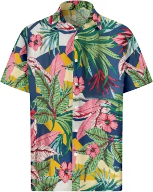 Men's Casual Button-Down Shirts Hawaiian Shirt Short Sleeve Funky Print Summer Tropical Holiday Shirt Loose Fit M-8XL