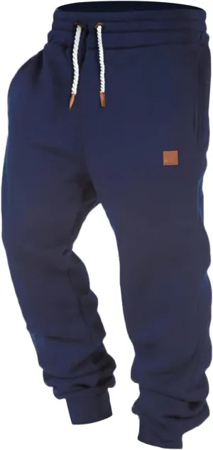 Mens Corduroy Cargo Pants, Baggy Casual Sweatpants, Athletic Drawstring Elastic Waist Relaxed Fit Pants with Pockets