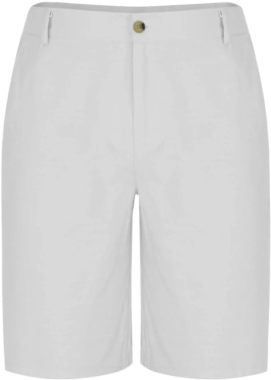 Mens Cotton Linen Shorts Flat Front Business Casual Dress Pants Button Up Elastic Waist Summer Beach Slim Fit Short