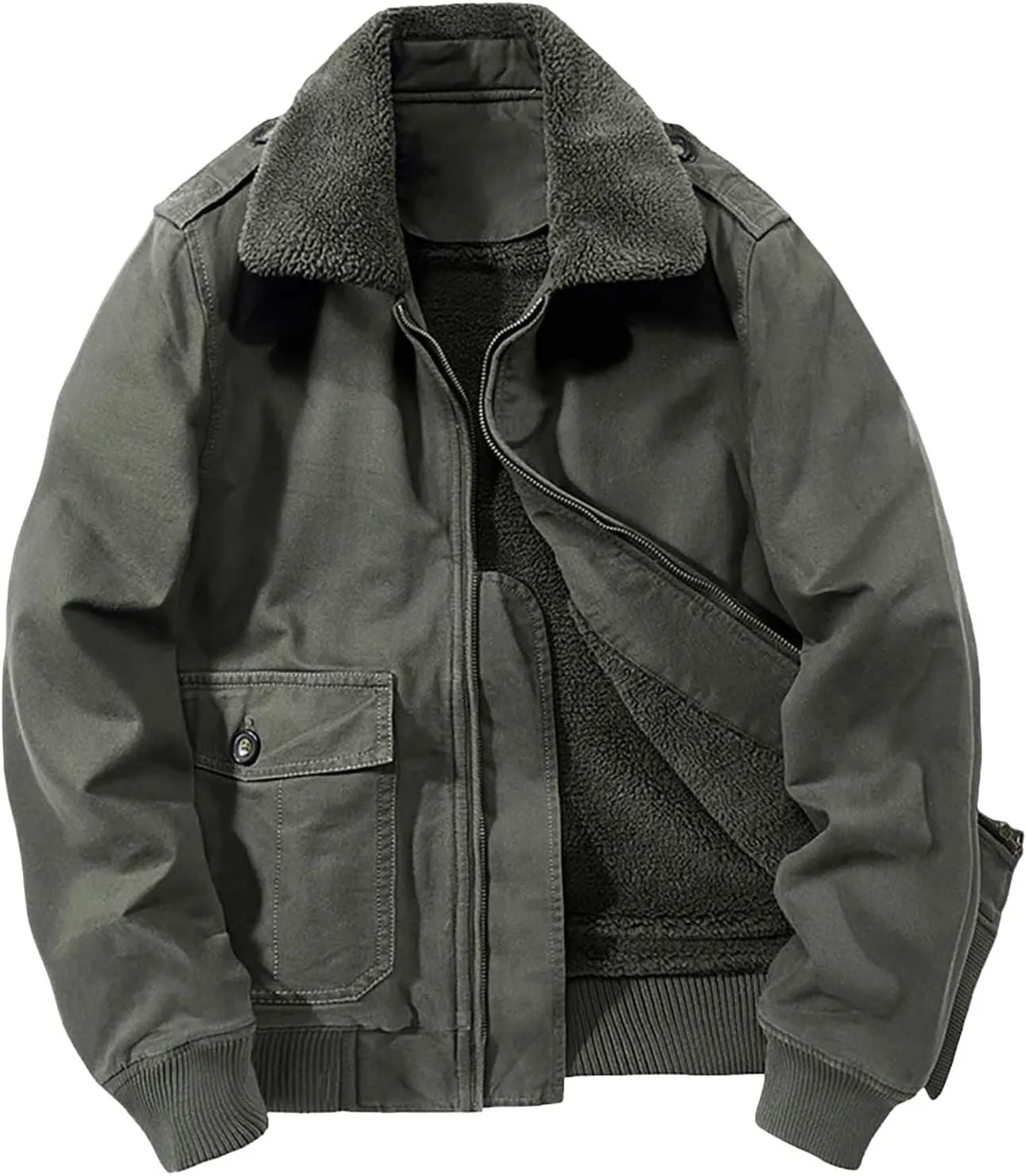 Mens Down Hoodie Jackets Men's Winter Thickened Collar Padded Workwear Jacket Cotton Clothing Coats for Men Big Tall