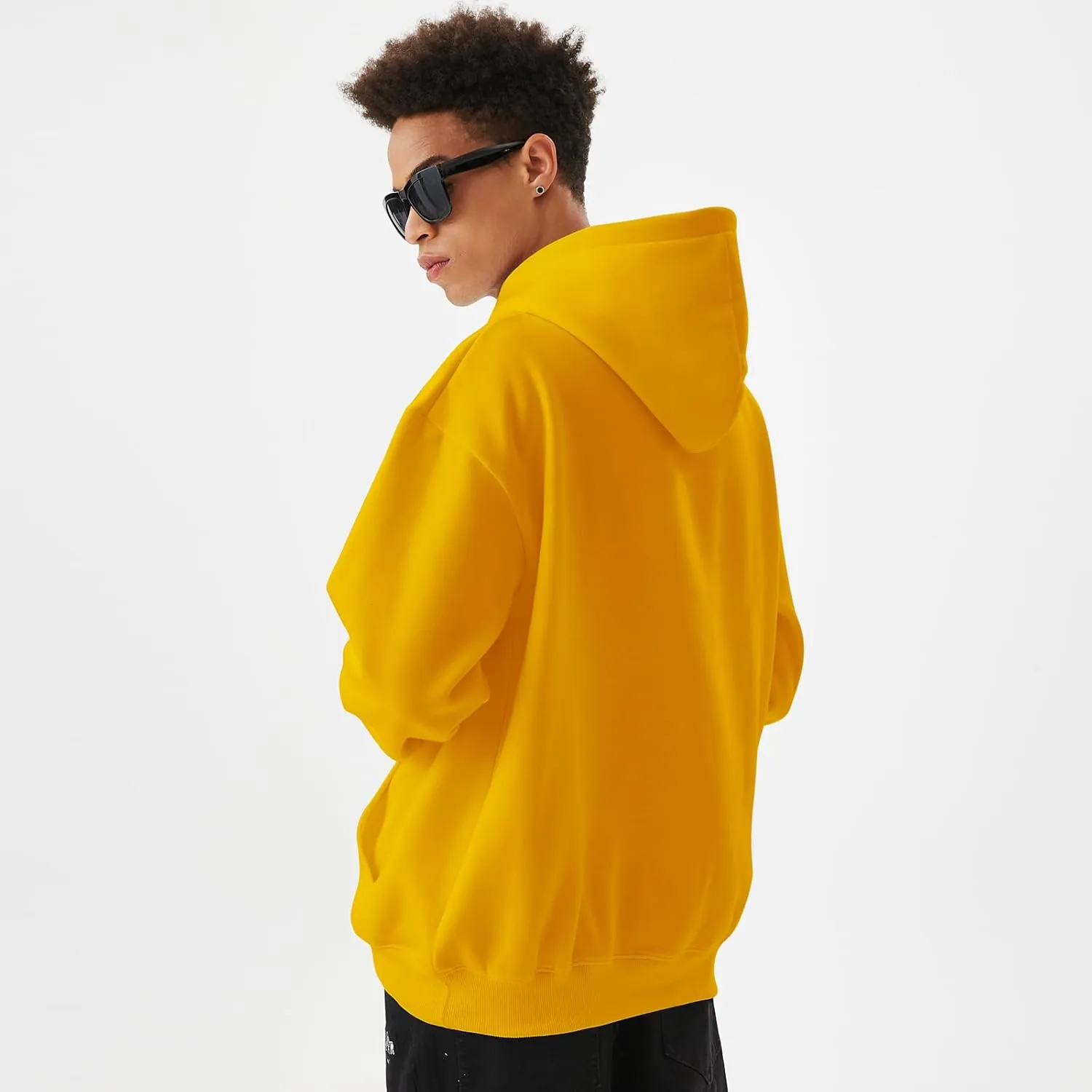 Men's Fleece Pullover Hoodie Sweatshirts Cotton Graphic Casual Streetwear