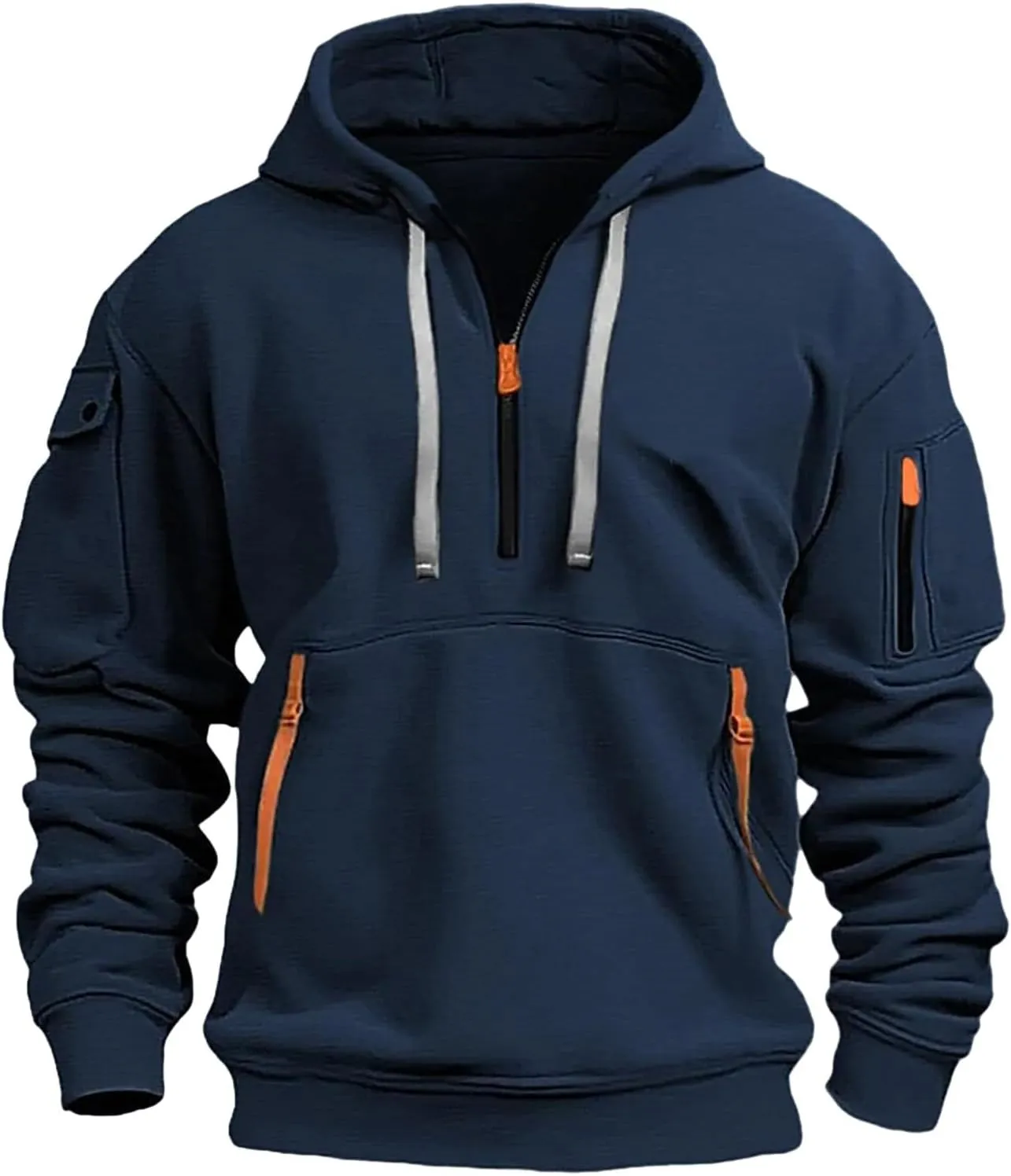 Mens Hoodies,Mens Men's Autumn Slim Casual Plaid Hooded Top Blouse Fashion Sweatshirts Hoodies for Men Fashion Hoodies