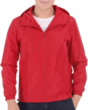 Mens Lightweight Waterproof Jacket Oversize Solid Full Zip Packable Windbreaker Raincoat Hiking Travle Athletic Coat