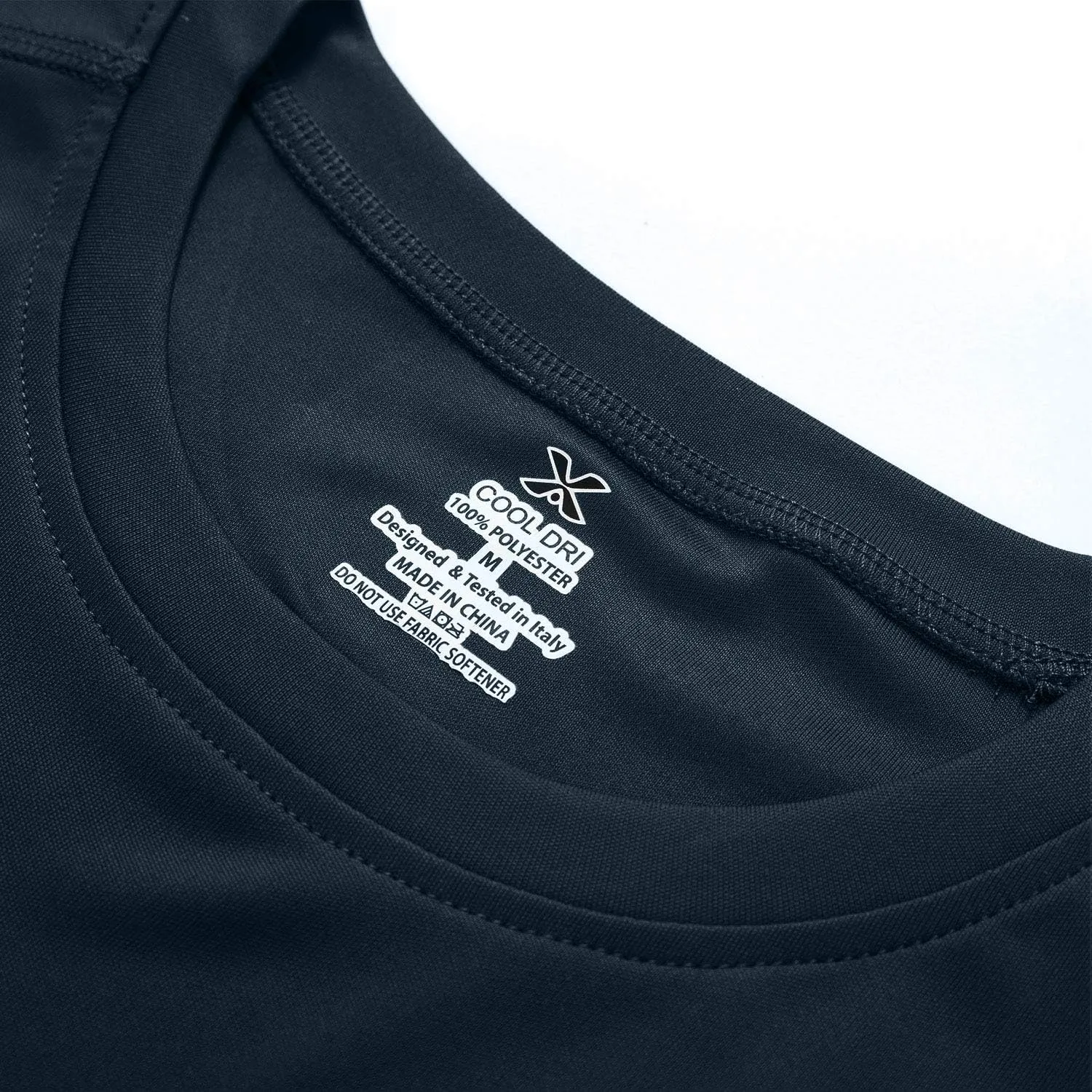 Mens Quick Dry Fit Mositure Wicking Athletic Performance T Shirt -Crewneck Outdoor Activewear Tops
