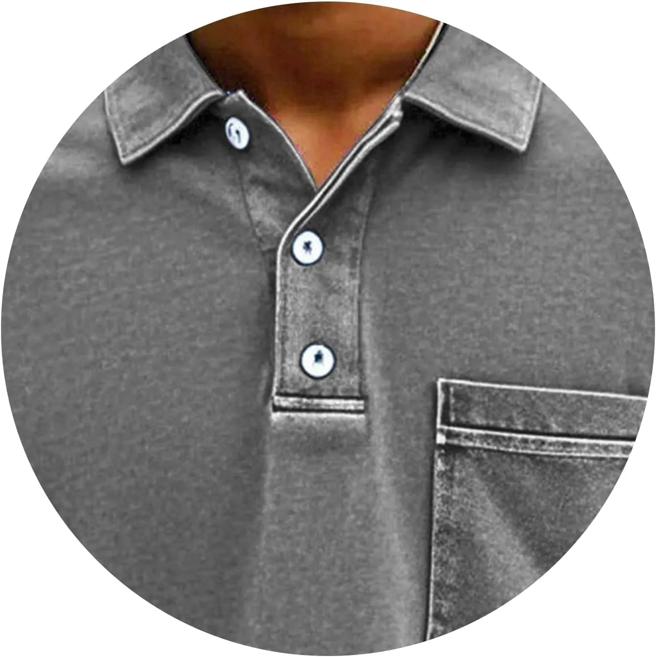 Mens Vintage Polo Shirts 3D Printing Pullover Shirts Classic Fit Lapel Button Tops Summer Casual Retro Distressed Top