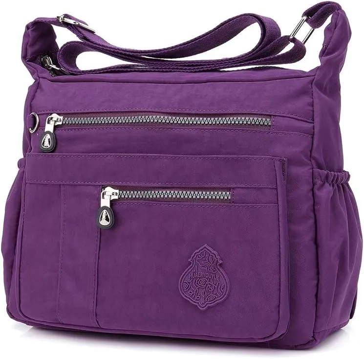 MINTEGRA Crossbody Bag for Women Nylon Waterproof Shoulder Purse Messenger Bag Lightweight Pocketbooks