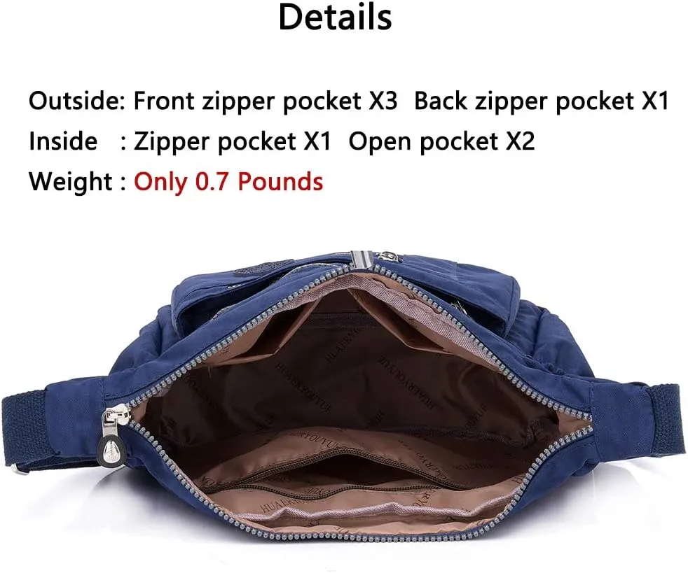 MINTEGRA Crossbody Bag for Women Nylon Waterproof Shoulder Purse Messenger Bag Lightweight Pocketbooks