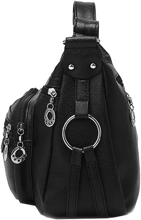 MINTEGRA Women Crossbody Bag Leather Handbag Pocketbook Lightweight Shoulder Purse