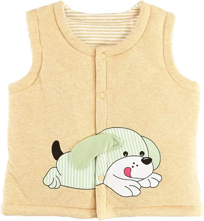 Monvecle Baby to Toddler Hooded Vests Unisex Infants Sleeveless Padded Waistcoat