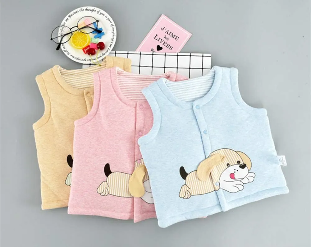 Monvecle Baby to Toddler Hooded Vests Unisex Infants Sleeveless Padded Waistcoat