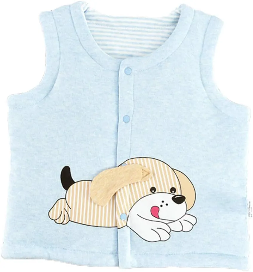 Monvecle Baby to Toddler Hooded Vests Unisex Infants Sleeveless Padded Waistcoat