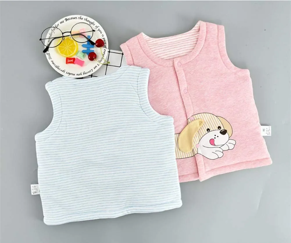 Monvecle Baby to Toddler Hooded Vests Unisex Infants Sleeveless Padded Waistcoat