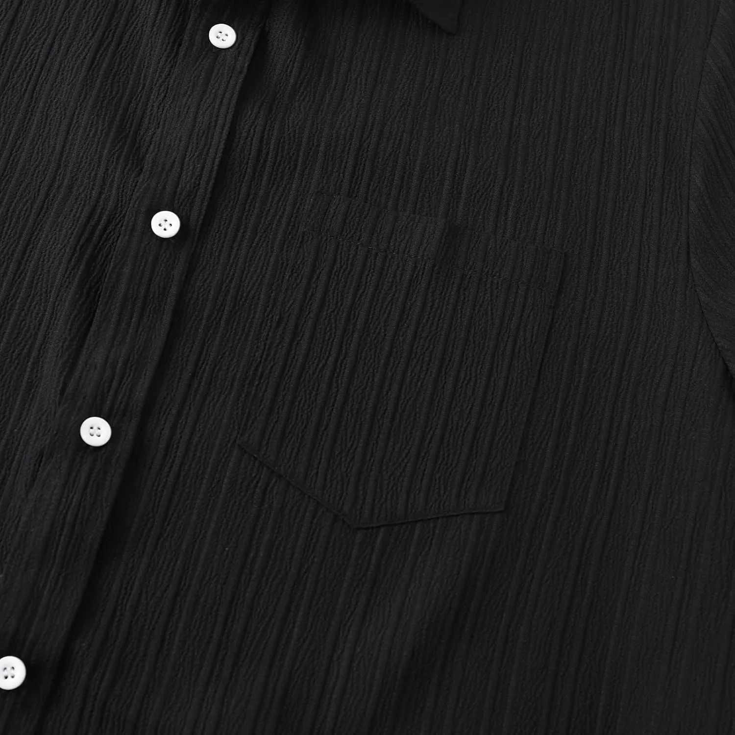 Muscularfit Slim Fit Dress Shirts for Men 2024 Casual Short Sleeve Button Down Shirt Summer Regular Fit Solid Collar Shirts