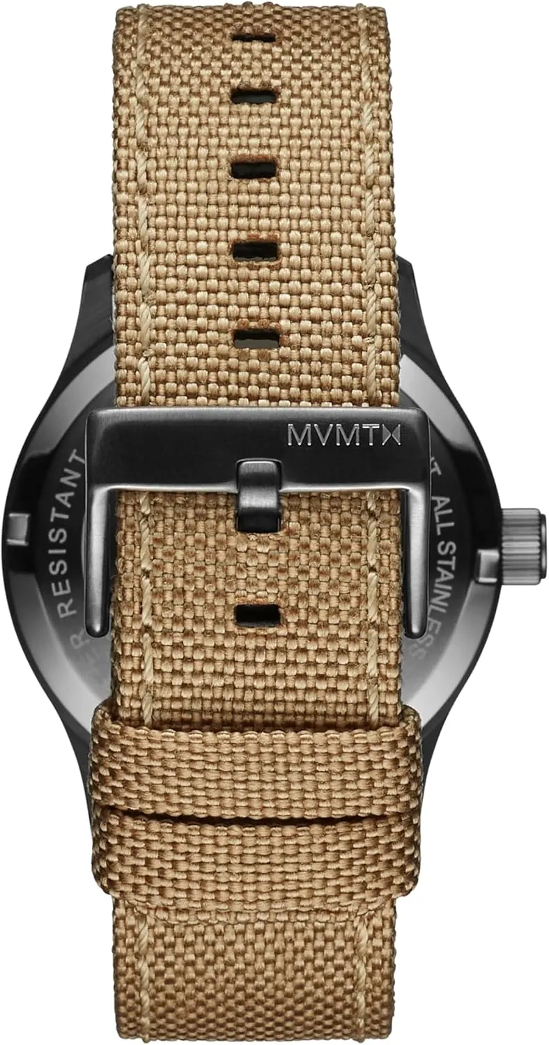 MVMT Field 3H Timepieces for Men - Stainless Steel - Water Resistant 10 ATM/100 Meters - Sporty to Casual - 41mm