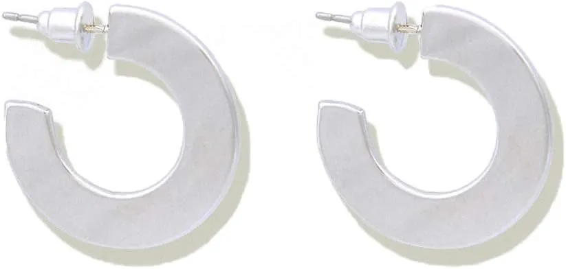 Open Round Circle Hoop Earrings Women Chic Earrings Minimalist Geometric Earrings