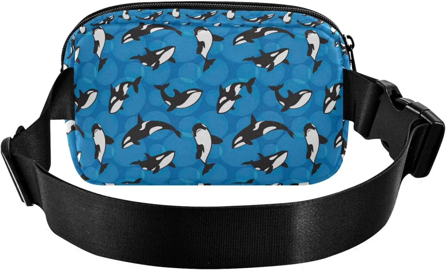 Orca Killer Whale Blue Fanny Packs Women Waterproof Belt Bag Hip Pouch Cute Waist Pouches for Men