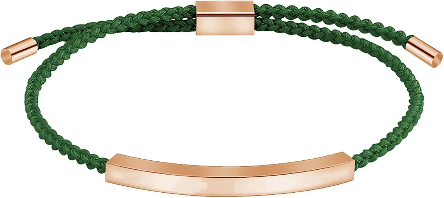 Personalized Bracelet, Inspirational Bracelets for Women Friendship Bracelet Braided Rope Bracelet Bridesmaid Gift