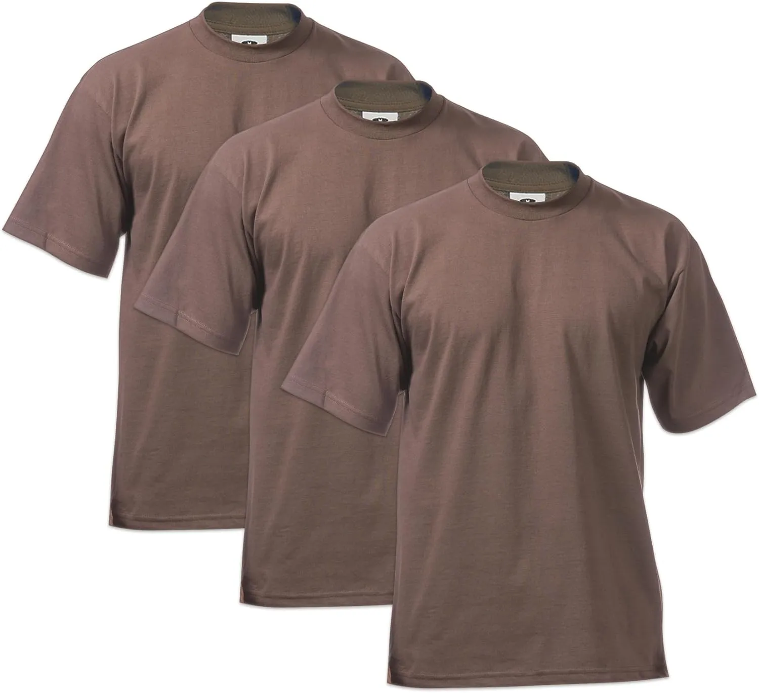 Pro Club Men's 3-Pack Heavyweight Cotton Short Sleeve Crew Neck T-Shirt