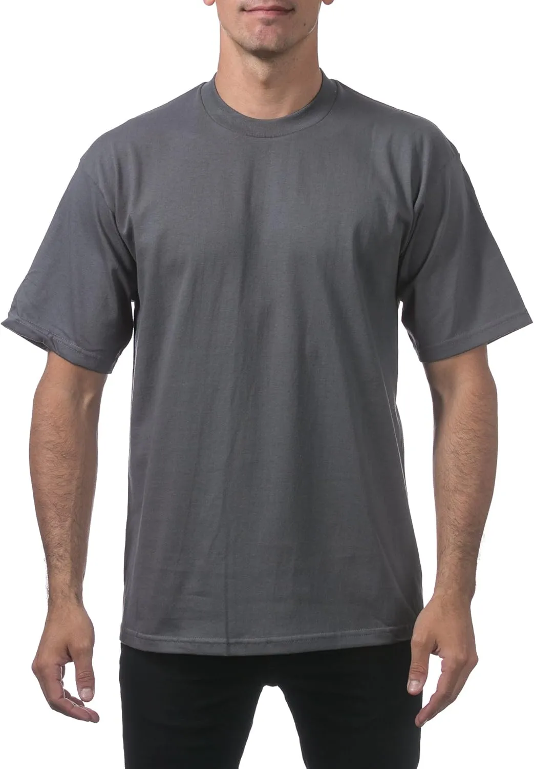 Pro Club Men's Heavyweight Cotton Short Sleeve Crew Neck T-Shirt