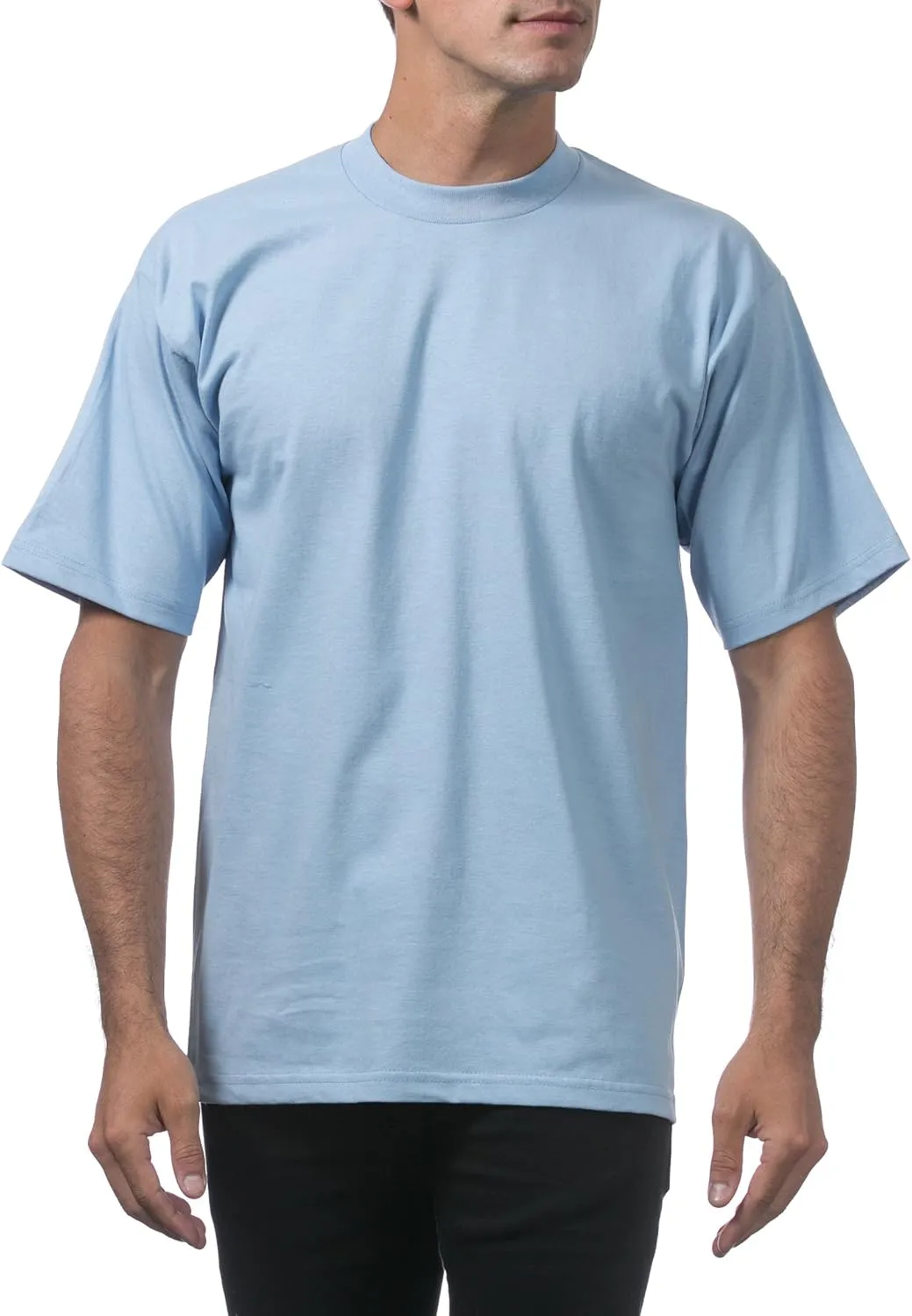 Pro Club Men's Heavyweight Cotton Short Sleeve Crew Neck T-Shirt