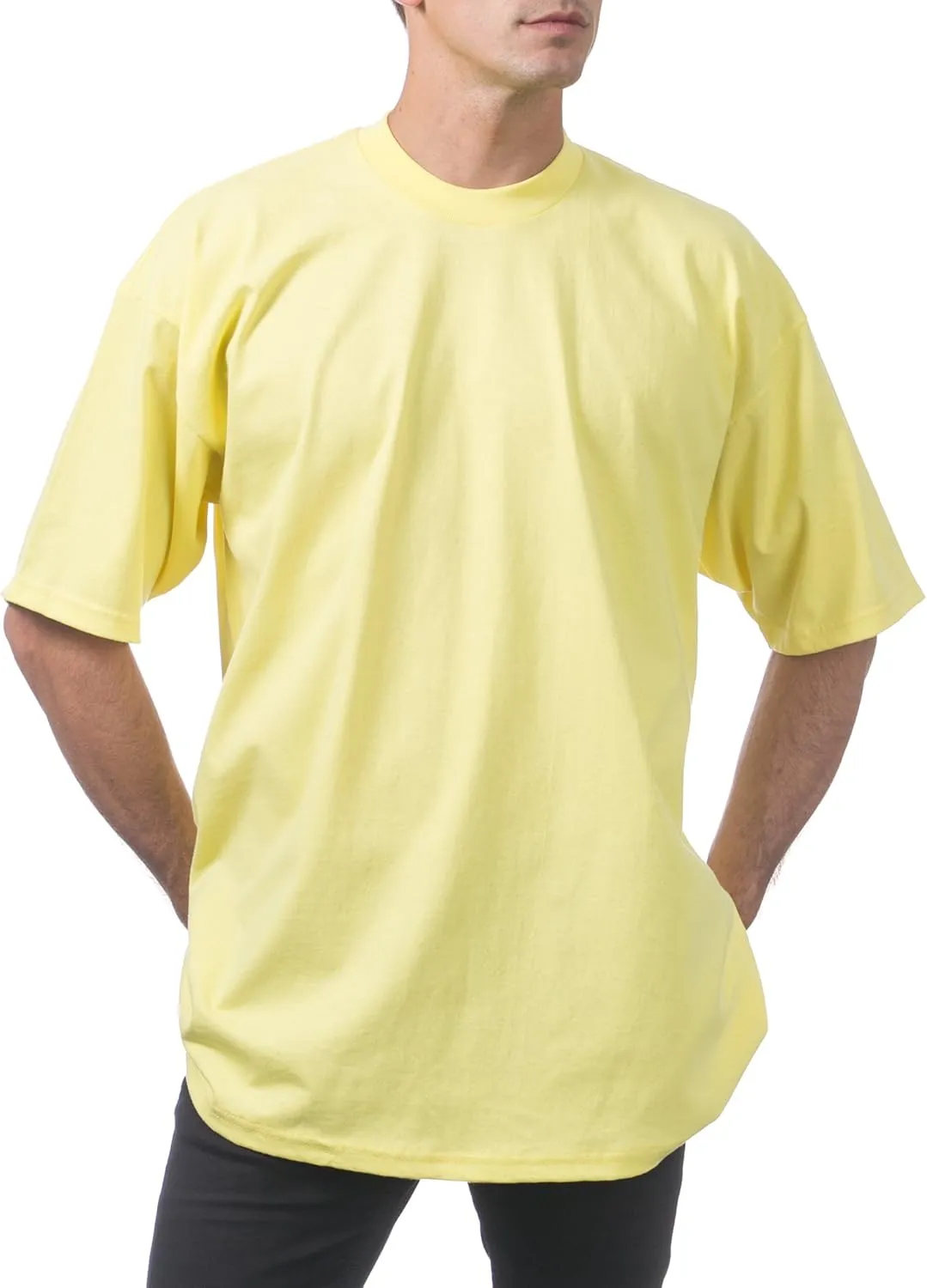 Pro Club Men's Heavyweight Cotton Short Sleeve Crew Neck T-Shirt