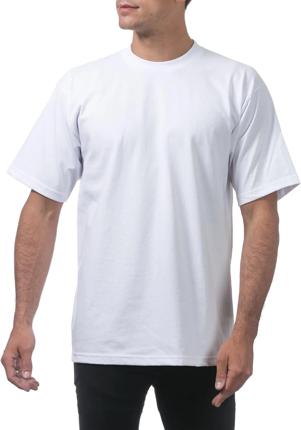 Pro Club Men's Heavyweight Cotton Short Sleeve Crew Neck T-Shirt